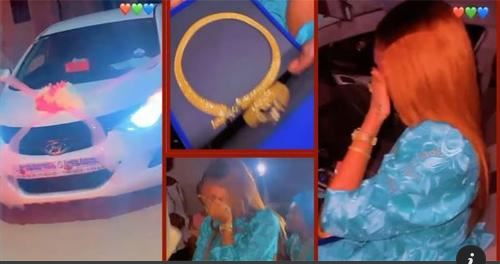 (Vidéo) Les larmes de Fatel Sow après le warougar de Ngaaka Blindé: une voiture, une parure en or et une