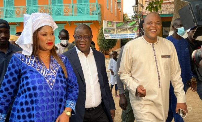 IMAGES ET VIDÉO-LOCALES 2022: Abdoulaye Baldé soutient Mame Mbaye Niang, sa femme investie à Gorée