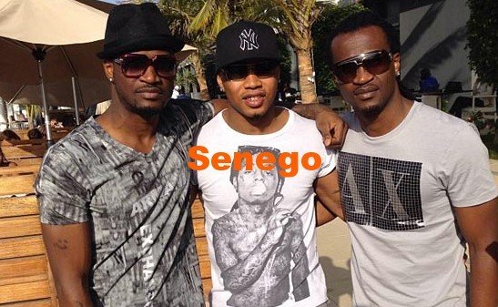 Photos: P-Square en compagnie du footballeur El Hadji Diouf et des belles au Sénégal. Regardez