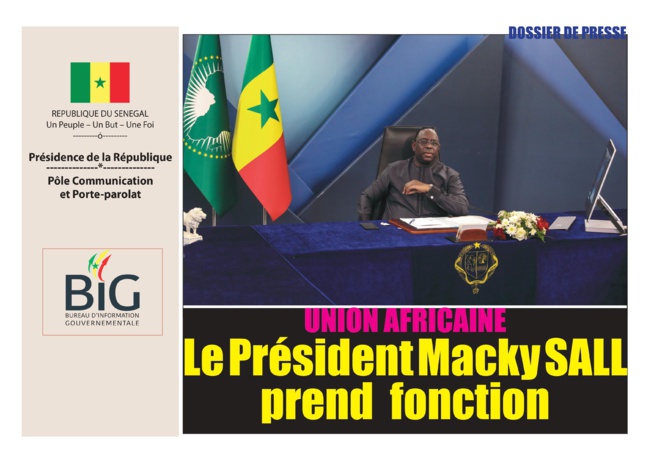 UA : Le Président Macky SALL prend fonction UA : Le Président Macky SALL prend fonction