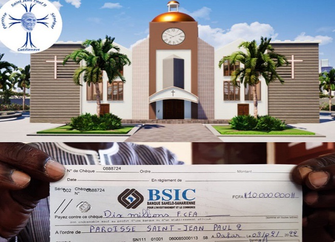 Lat Diop Décaisse Dix Millions FCFA Pour La Construction D’une Église: Les Remerciements De La Communauté Catholique Lat Diop Décaisse Dix Millions FCFA Pour La Construction D’une Église: Les Remerciements De La Communauté Catholique