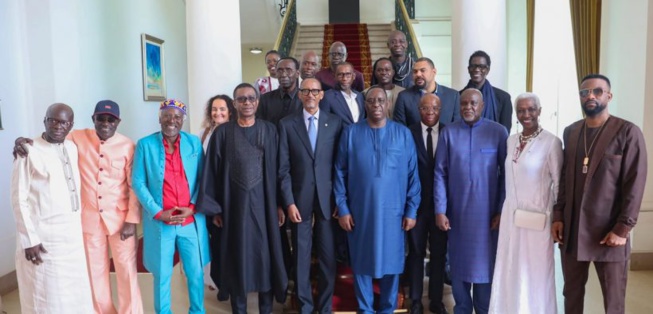 Présidence de l’UA : Macky Sall et Paul Kagamé rencontrent plusieurs artistes africains Présidence de l’UA : Macky Sall et Paul Kagamé rencontrent plusieurs artistes africains