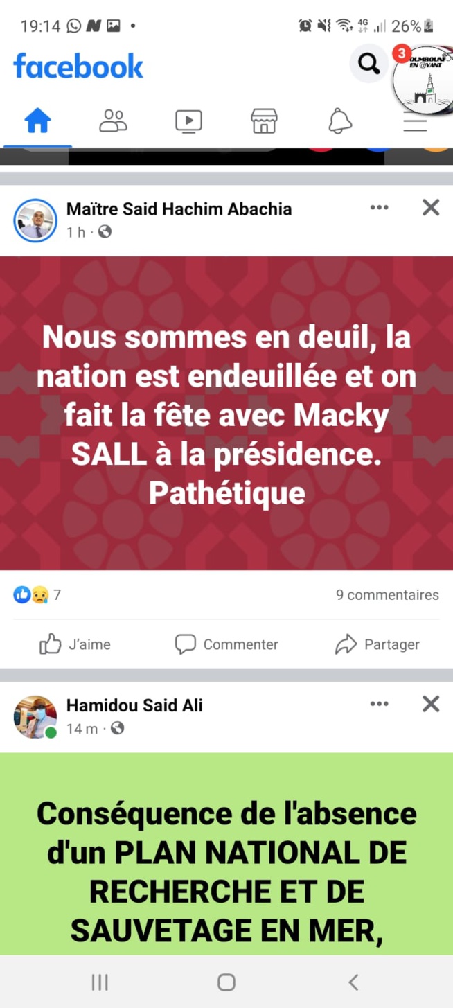 Vendredi noir au Comores avec la visite de MACKY SALL : un avion de la compagnie AB Aviation porté disparu