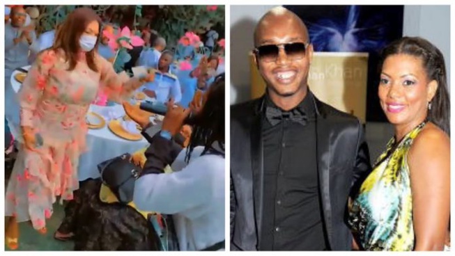Chantée par les “Bogomans”, Valérie, l’épouse de El Hadj Diouf, se lâche comme jamais. Regardez !