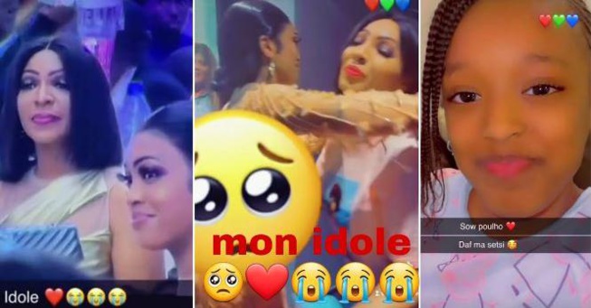 Fatel Sow en larmes devant son idole Viviane Chidid en compagnie de sa petite sœur Fatel Sow en larmes devant son idole Viviane Chidid en compagnie de sa petite sœur