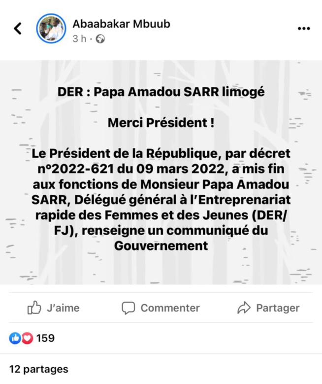 Propos outrageants: Ababacar Mboup de Samm Djiko Yi, Oustaz Makhtar Sarr et Asfiyahi, félicitent Macky Sall