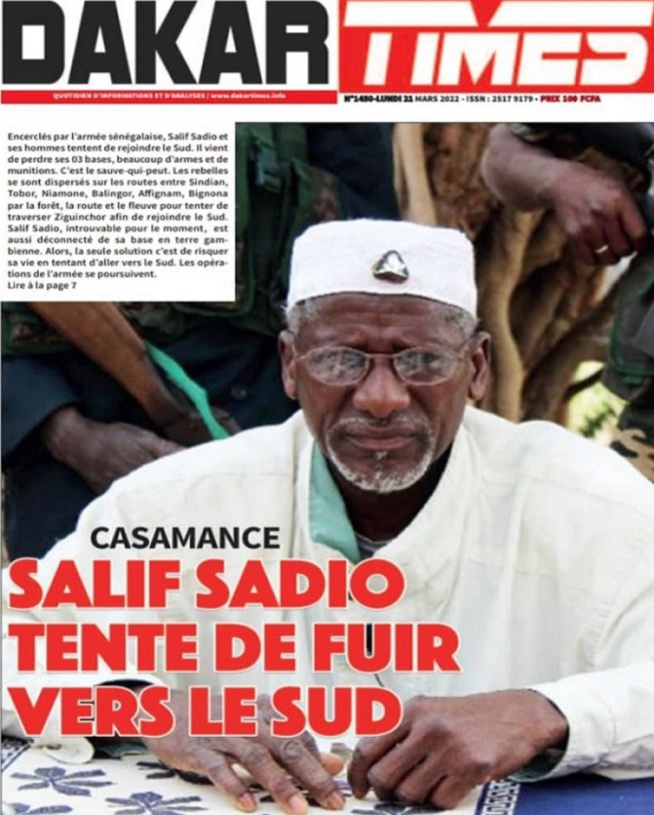 Casamance : Salif Sadio tente de fuir vers le sud, par Mamadou Mouth Bane Casamance : Salif Sadio tente de fuir vers le sud, par Mamadou Mouth Bane
