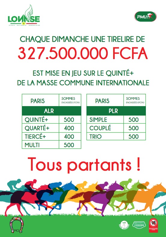 LA LONASE LANCE MASSE COMMUNE INTERNATIONALE POUR LES PARIEURS LA LONASE LANCE MASSE COMMUNE INTERNATIONALE POUR LES PARIEURS