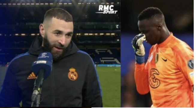 Chelsea – Real Madrid : Karim Benzema réagit à l’erreur de Edouard Mendy Chelsea – Real Madrid : Karim Benzema réagit à l’erreur de Edouard Mendy