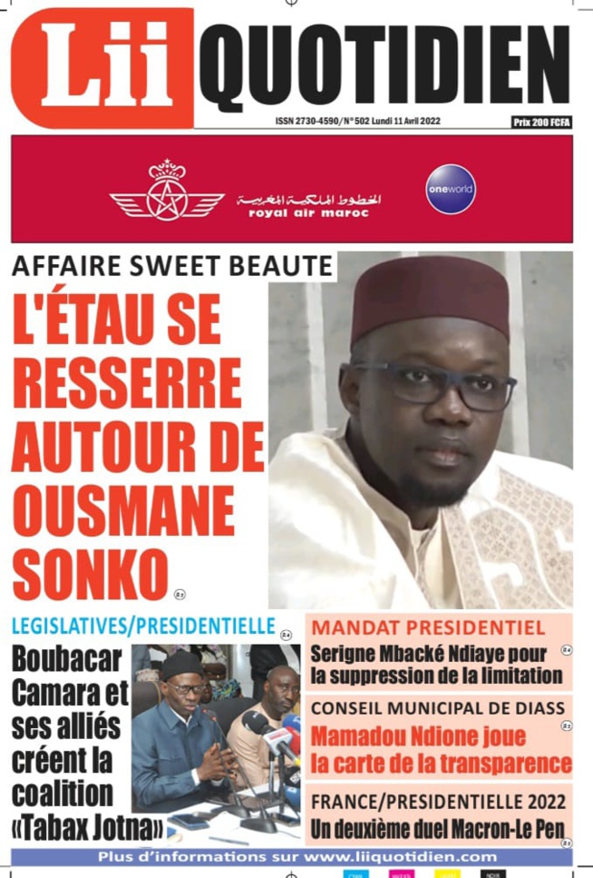 AFFAIRE SWEET BEAUTE L'étau se resserre autour de Ousmane Sonko AFFAIRE SWEET BEAUTE L'étau se resserre autour de Ousmane Sonko