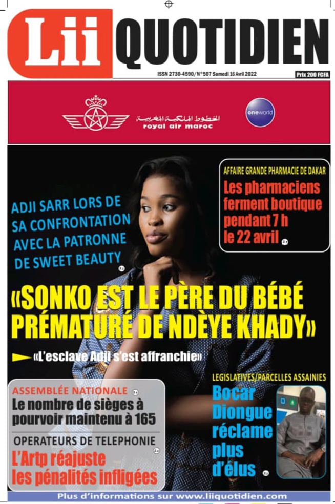 ADJI SARR LORS DE SA CONFRONTATION AVEC LA PATRONNE DE SWEET BEAUTY « Sonko est le père du bébé prématuré de Ndèye Khady » ADJI SARR LORS DE SA CONFRONTATION AVEC LA PATRONNE DE SWEET BEAUTY « Sonko est le père du bébé prématuré de Ndèye Khady »