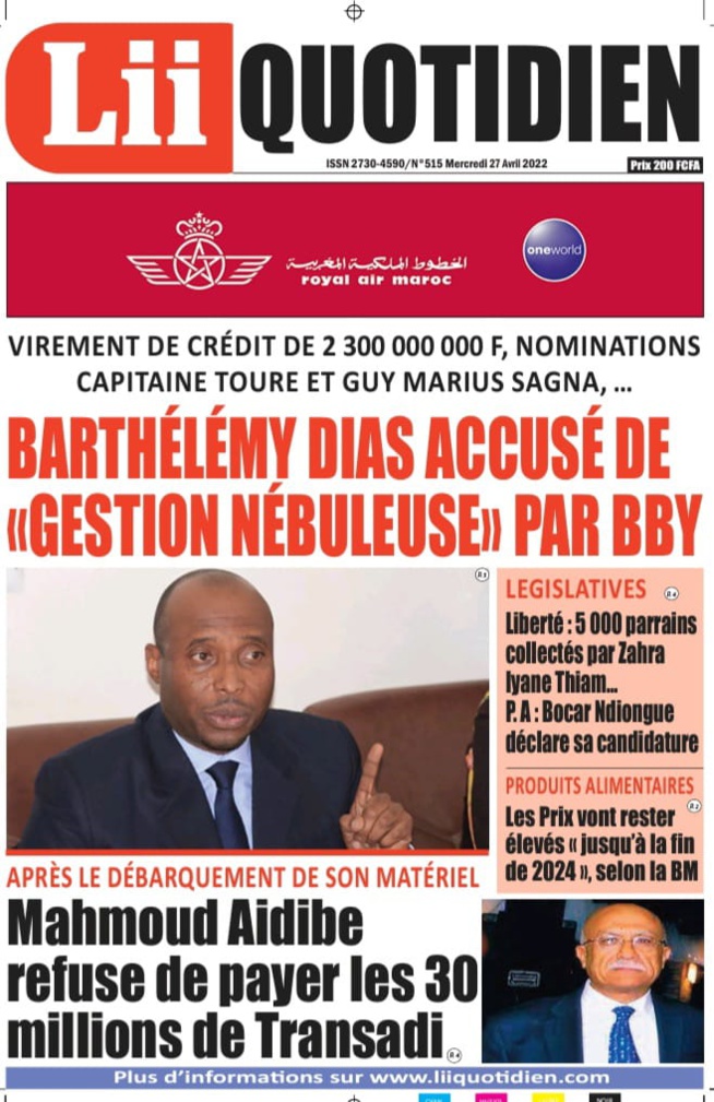 Les élus de Benno accusent Barthélémy Dias de gestion « nébuleuse » Les élus de Benno accusent Barthélémy Dias de gestion « nébuleuse »