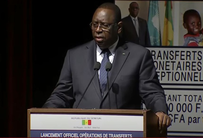 Opération Cash transfert : Macky magnifie le « recul » de la pauvreté au Sénégal Opération Cash transfert : Macky magnifie le « recul » de la pauvreté au Sénégal