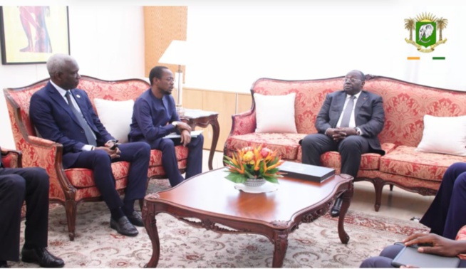 Photos : Abdou Mbow, vice-président de l'Assemblée Nationale reçu par le vice-président de la République de la Côte d'Ivoire