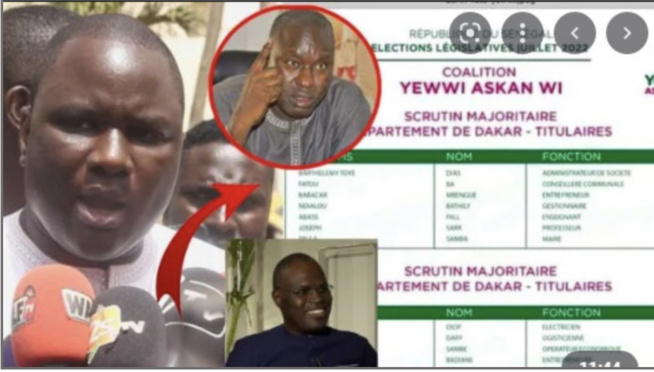 Problème de la liste de Yaw à Dakar: Ousmane Sonko étonné de l’apprendre Problème de la liste de Yaw à Dakar: Ousmane Sonko étonné de l’apprendre