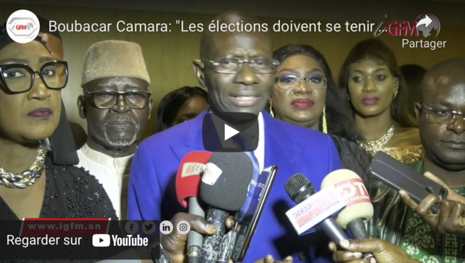 Boubacar Camara : "Les élections doivent se tenir, quelle que soit la tournure des événements" Boubacar Camara : "Les élections doivent se tenir, quelle que soit la tournure des événements"
