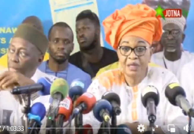 Inter-Coalition Yewwi Askan Wi - Wallu Sénégal : Aida Mbodj lance un appel à un engagement fort, une détermination…