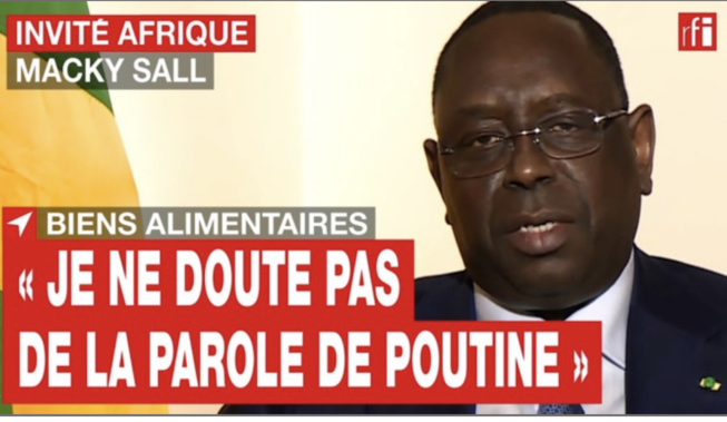 Macky Sall à Vladimir Poutine : « Il faut arrêter ! L'urgence, c'est de stopper le conflit ! »