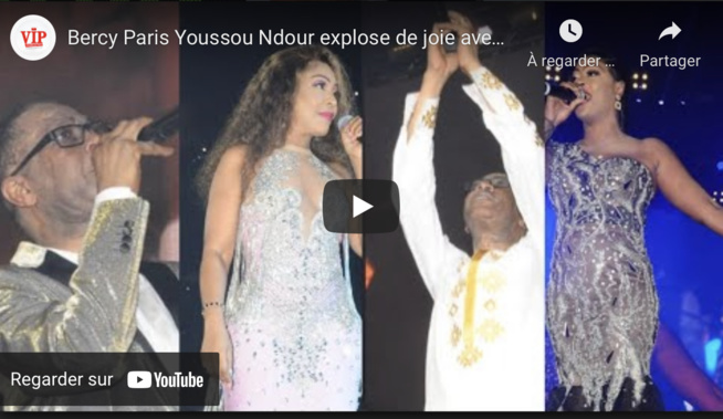 Bercy Paris Youssou Ndour explose de joie avec le son Sénégal Rek sur la scène devant son public Bercy Paris Youssou Ndour explose de joie avec le son Sénégal Rek sur la scène devant son public