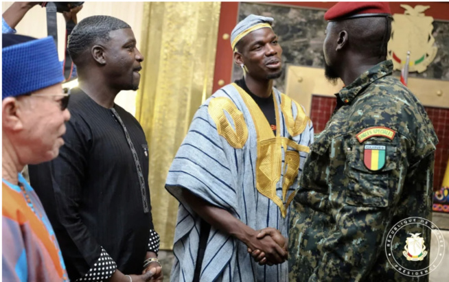Guinée : voilà pourquoi Akon et Paul Pogba ont été reçus par Colonel Mamadi DOUMBOUYA