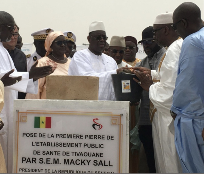 Tivaouane: Pose de la 1ère pierre d'un hôpital de niveau 3 par Macky Sall