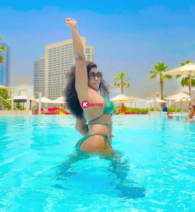 Dubaï : Sublime en sl*p et soutien-gorge, Abidemi Awotale enchante la toile
