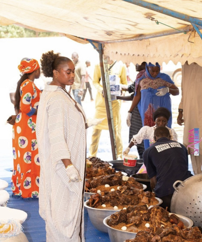 Photos: Sokhna Aida Saliou avec Sokhna Bator Saliou et Sokhna Adja Saliou