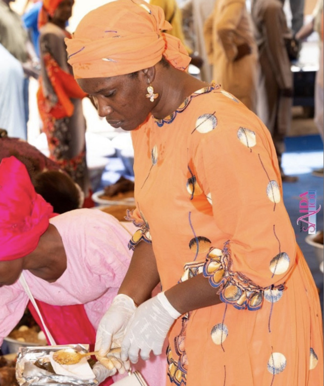 Photos: Sokhna Aida Saliou avec Sokhna Bator Saliou et Sokhna Adja Saliou