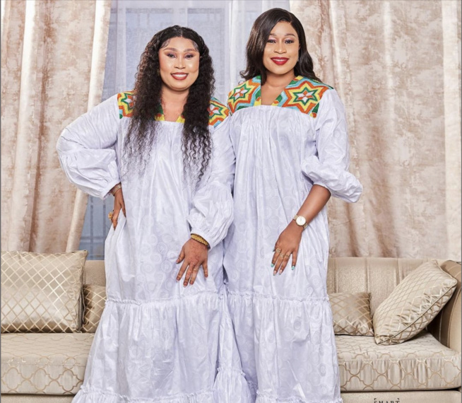 Tabaski 2022: Aida Samb en toute complicité avec son époux et sa coépouse Tabaski 2022: Aida Samb en toute complicité avec son époux et sa coépouse