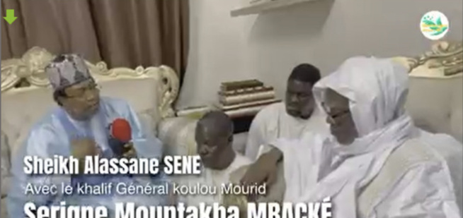 Reçu à Touba par Serigne Mountakha Mbacké, Sheikh Alassane Sène présente ses programmes au Khalife des Mourides Reçu à Touba par Serigne Mountakha Mbacké, Sheikh Alassane Sène présente ses programmes au Khalife des Mourides