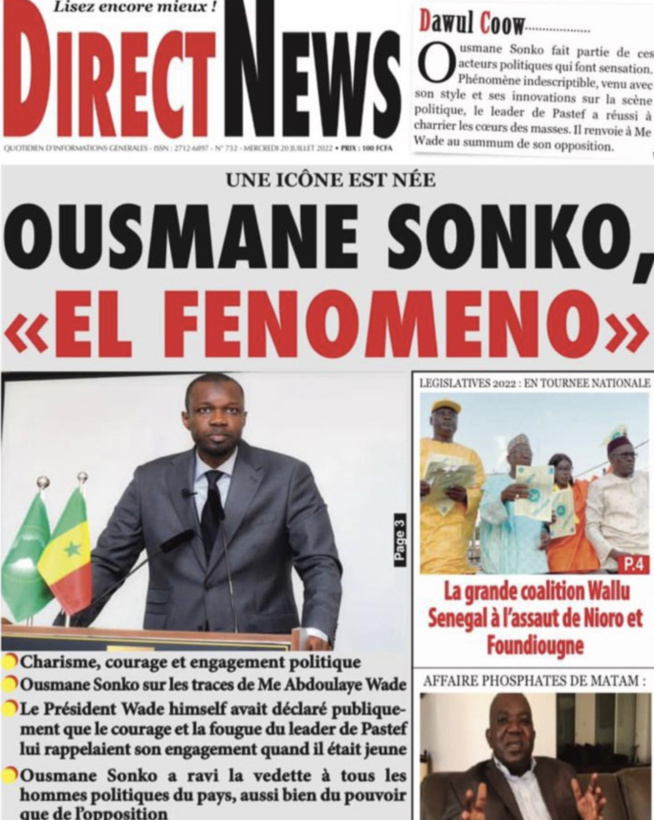 Liste rouge médias corrompus : depuis que Sonko a annoncé ses futures calomnies, certains patrons de presse ont peur Liste rouge médias corrompus : depuis que Sonko a annoncé ses futures calomnies, certains patrons de presse ont peur