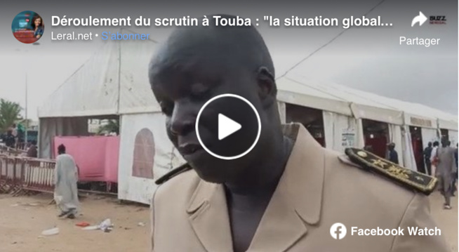 VIDEO - Déroulement du scrutin à Touba : "la situation globale est satisfaisante" (Sous-Préfet) VIDEO - Déroulement du scrutin à Touba : "la situation globale est satisfaisante" (Sous-Préfet)
