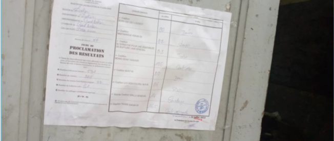 Législatives / Grand Dakar, Issa Kane B7: YAW sur sa lancée, 165 voix 106 pour BBY