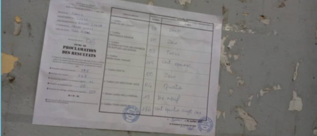 Législatives / Grand Dakar, Issa Kane, Bureau 06: YAW domine BBY 186 contre 115 Législatives / Grand Dakar, Issa Kane, Bureau 06: YAW domine BBY 186 contre 115