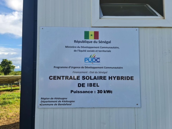 Kedougou: la centrale solaire hybride de Ibel, livrée Kedougou: la centrale solaire hybride de Ibel, livrée