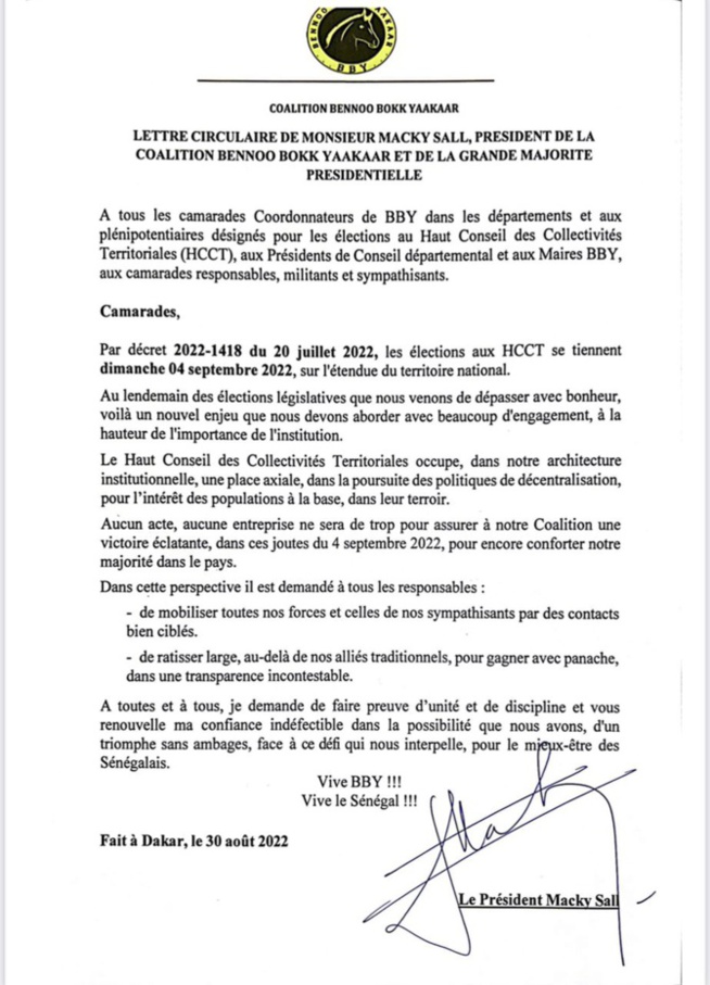 La date des élections du HCCT actée: Ce sera pour le dimanche 4 septembre prochain (Document)