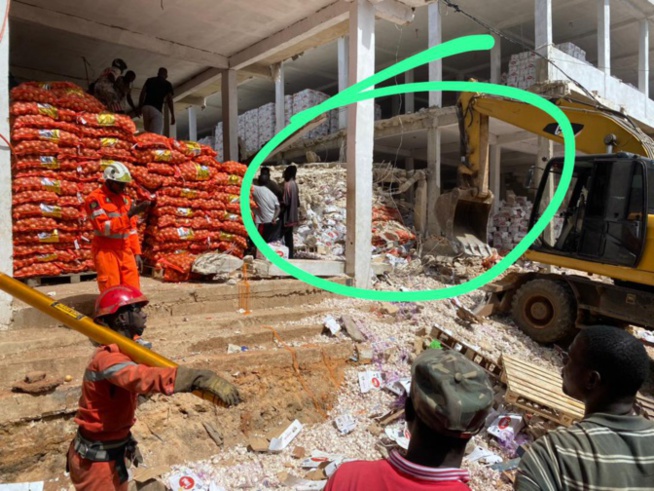 Marché Gueule-Tapée: Une dalle s'effondre, 2 personnes décédées, 8 autres sous les décombres (Bilan provisoire) Marché Gueule-Tapée: Une dalle s'effondre, 2 personnes décédées, 8 autres sous les décombres (Bilan provisoire)