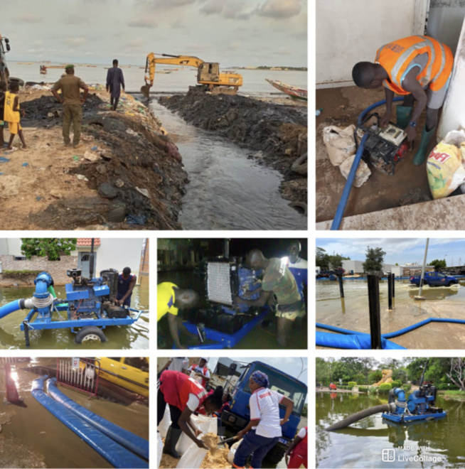 Plan Orsec: 138 nouvelles sites inondés libérés et plus de 212 m3 d’eau évacués