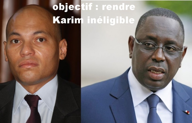 L’objectif de Macky Sall : Rendre Karim Wade inéligible
