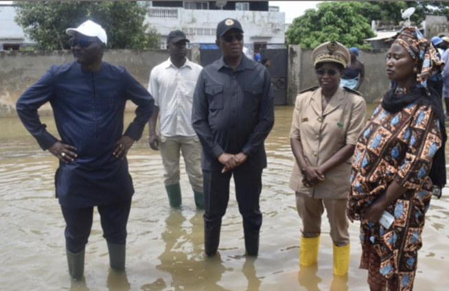 Intensification du pompage à Fatick: Le Ministre Serigne Mbaye Thiam au chevet des sinistrés
