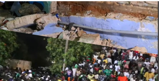 Plusieurs blessés dans l’effondrement d’un mur au stade Iba Mar Diop Plusieurs blessés dans l’effondrement d’un mur au stade Iba Mar Diop
