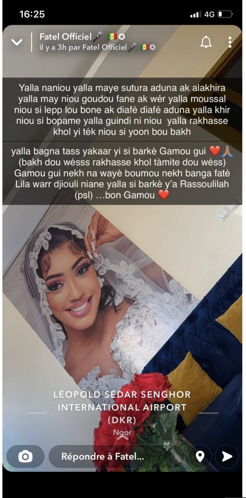 «Gamou gui nekh na wayé boumou nekh ba nga faté diouli… », Fatel Sow