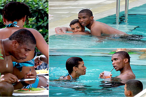 Photos: Samuel Eto’o s’est fiancé à sa compagne Georgette Tra Lou. Regardez.