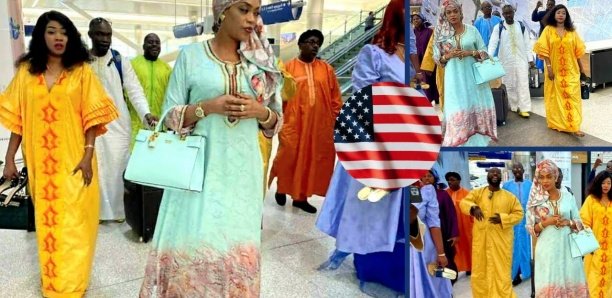 Tournée américaine : Sokhna Aida Diallo accueillie comme une reine par ses fidèles à l’aéroport Tournée américaine : Sokhna Aida Diallo accueillie comme une reine par ses fidèles à l’aéroport