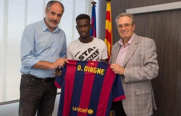 Diawandou Diagne défenseur sénégalais signe à Barcelone Diawandou Diagne défenseur sénégalais signe à Barcelone