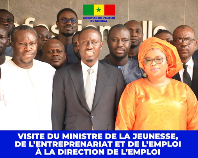ISITE D’ÉCHANGE ET D’IMPRÉGNATION DU MINISTRE PAPE MALICK NDOUR À LA DIRECTION DE L’EMPLOI