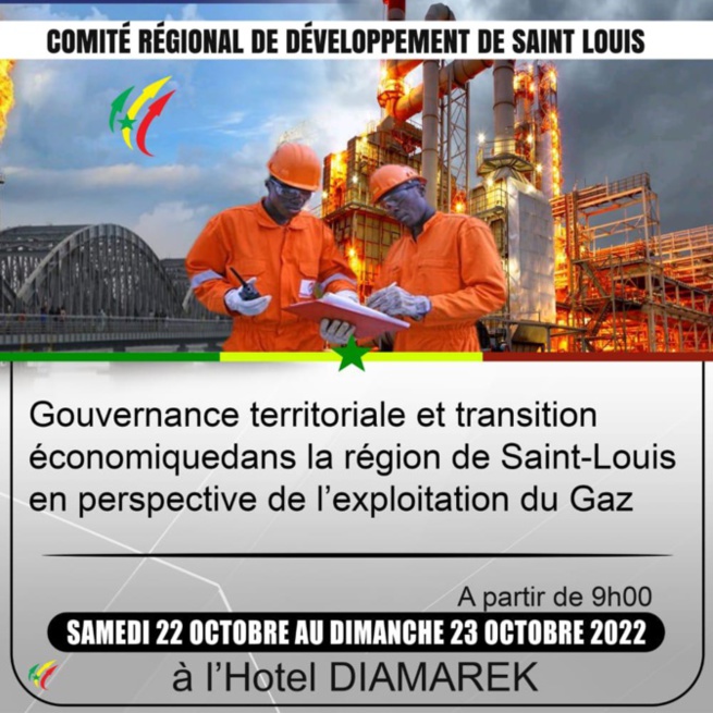 Gaz en perspective, Gouvernance territoriale et transition économique de la région : un forum prévu Samedi et Dimanche prochain à Saint-Louis