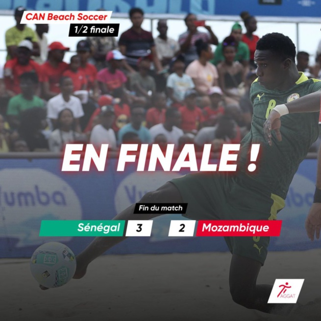 Beach Soccer: le Sénégal bat le Mozambique (3-2) et va rejouer l'Egypte en finale Beach Soccer: le Sénégal bat le Mozambique (3-2) et va rejouer l'Egypte en finale