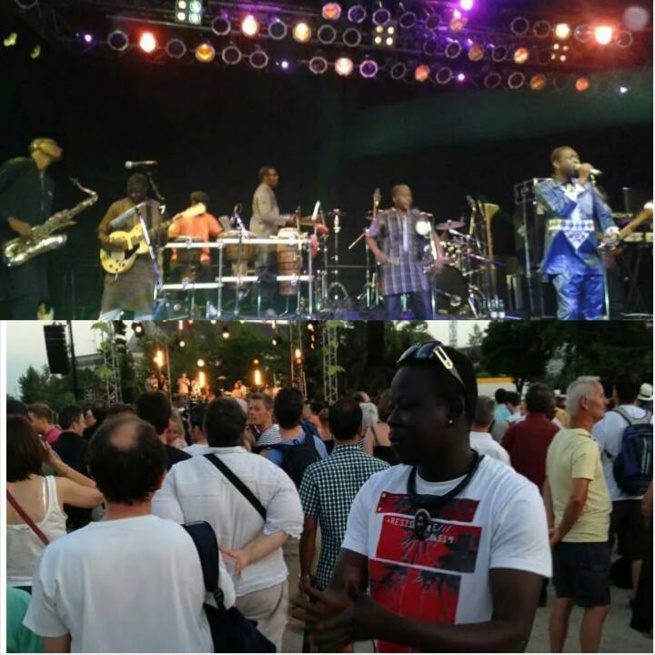Actuellement en tournée européenne: Youssou Ndour en discussion avec Mbaye Dieye et Pape Moussa