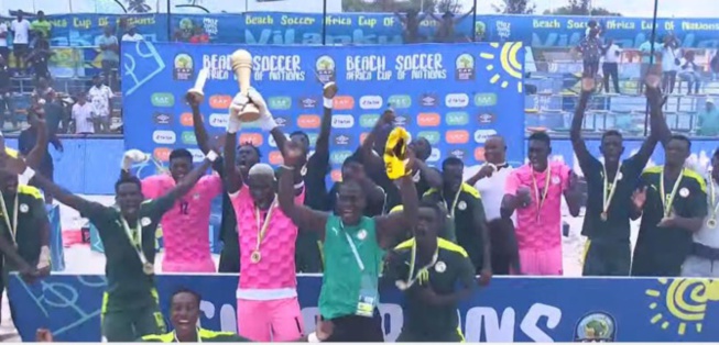 Finale CAN Beach Soccer: Le Sénégal élimine l'Egypte (2-2, 6-5), les lions sacrés pour la 7ème fois, la 4ème consécutive